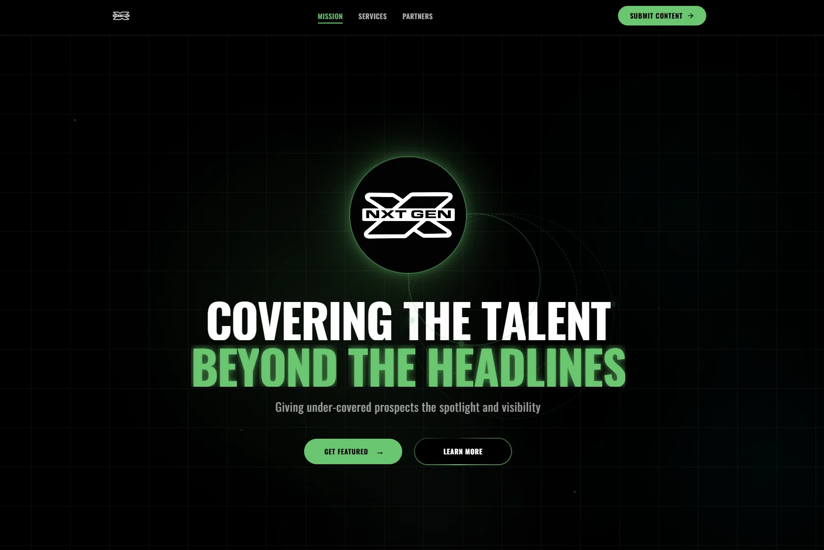 NXTGEN Media desktop view